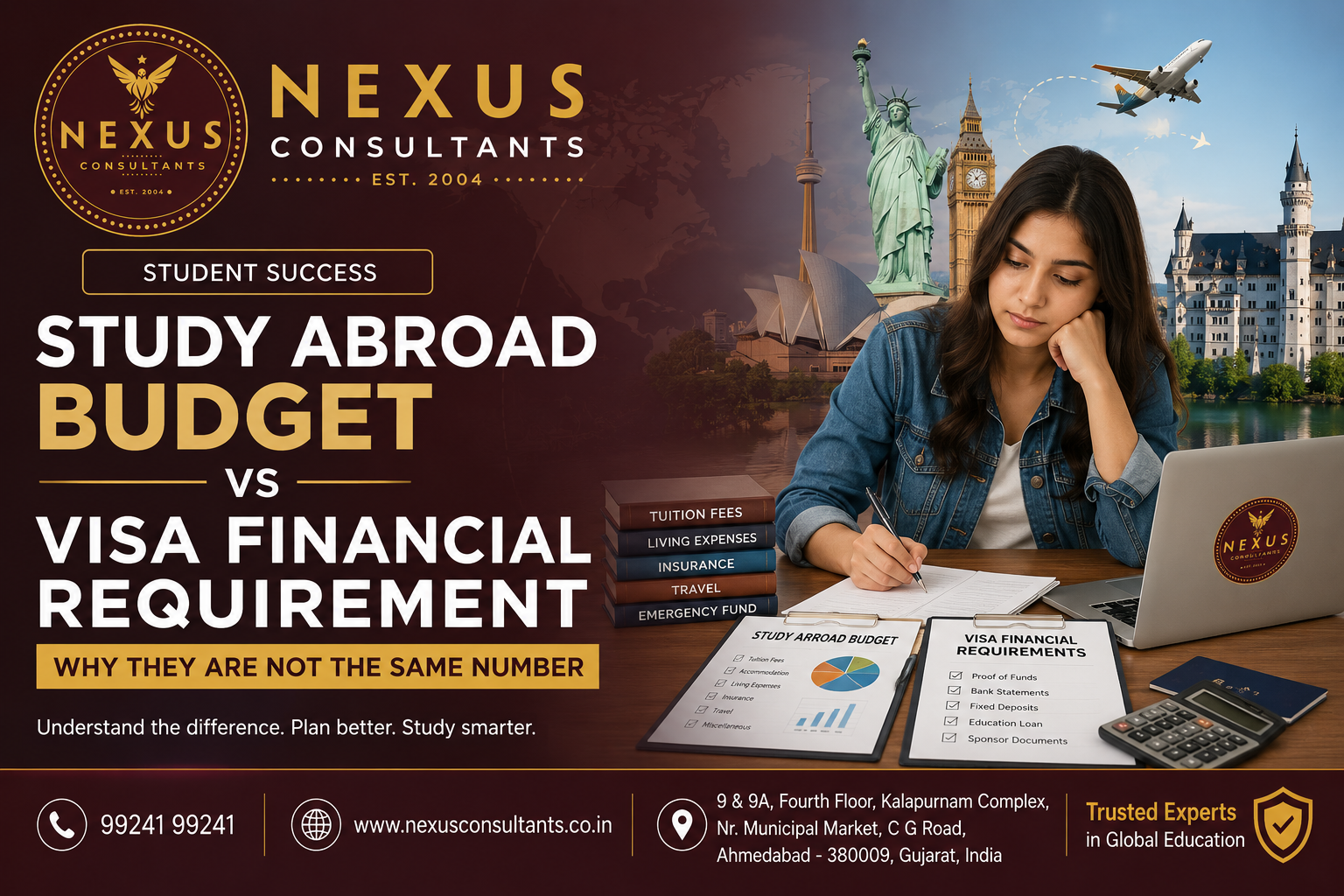 Study Abroad Budget vs Visa Financial Requirement: Why They Are Not the Same Number