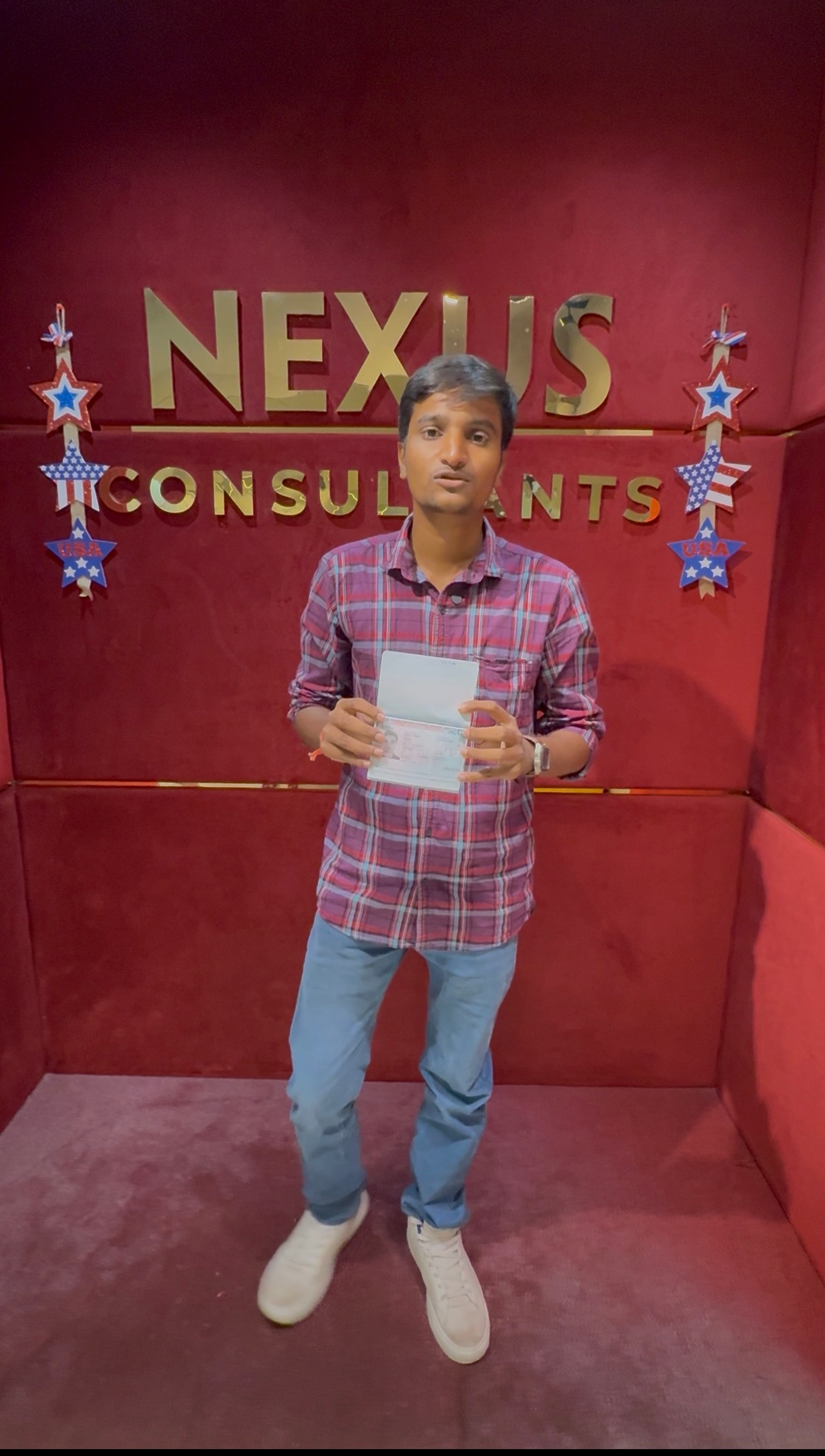 Pratik receives USA student visa with guidance from Nexus Consultants