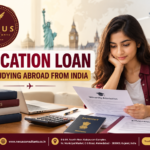 Indian student reviewing an education loan for studying abroad from India.