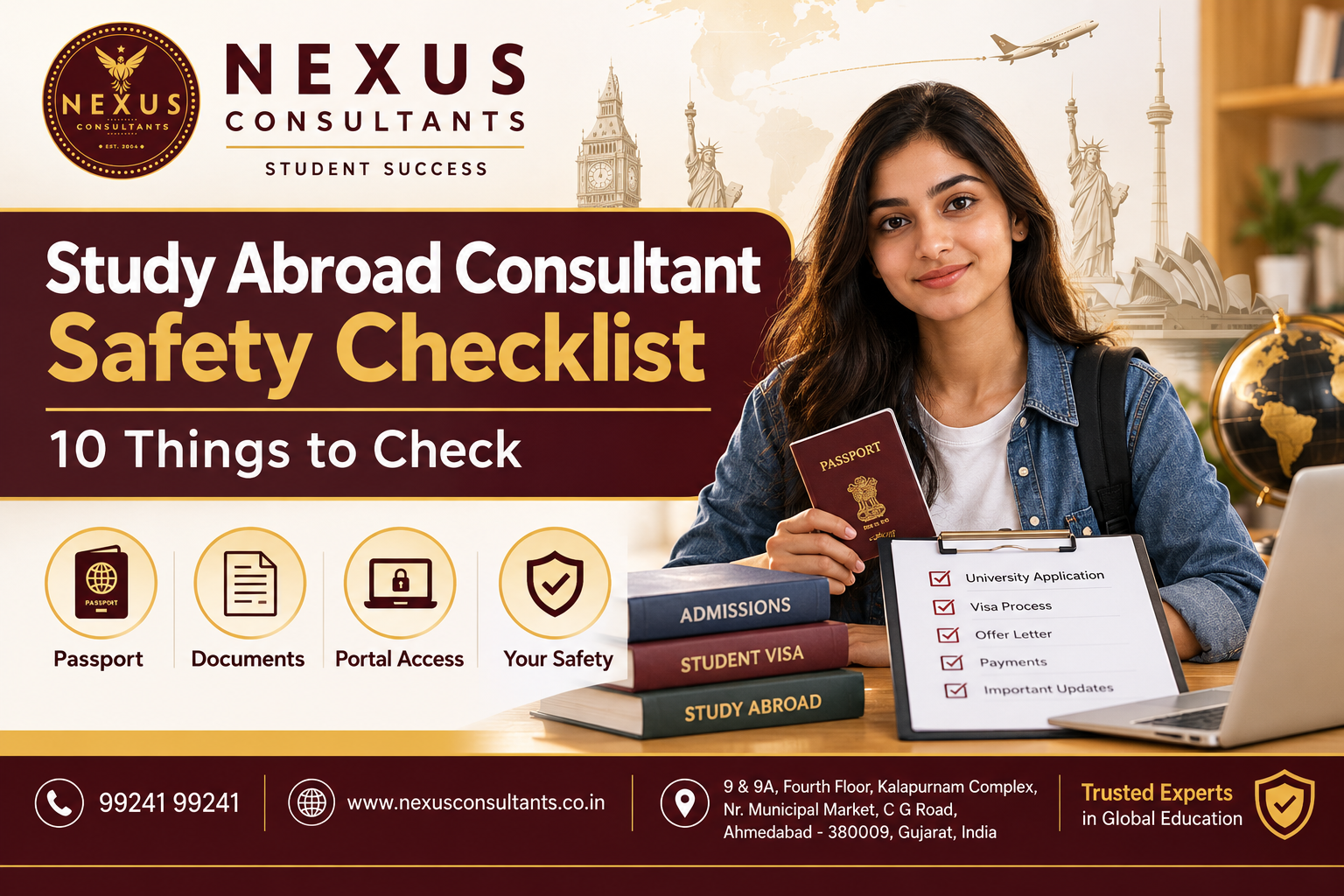 Study Abroad Consultant Safety Checklist: 10 Things to Check.